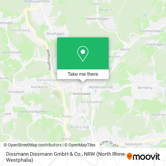 Dissmann Dissmann GmbH & Co. map