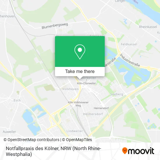 Notfallpraxis des Kölner map