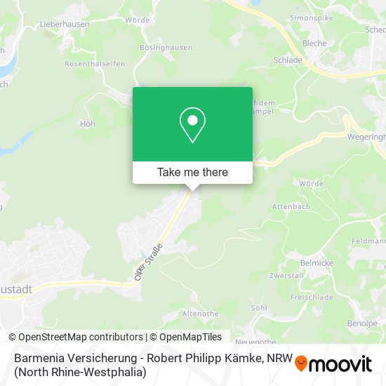 Barmenia Versicherung - Robert Philipp Kämke map