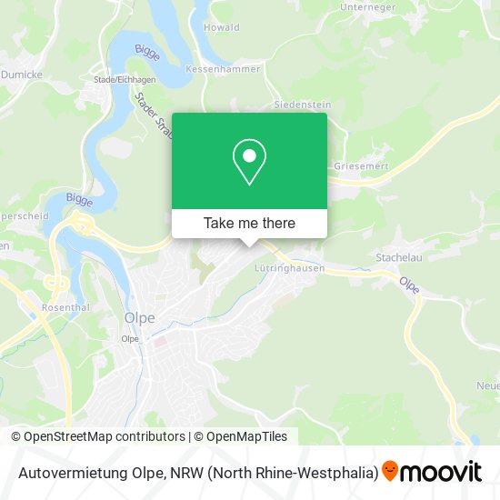 Autovermietung Olpe map