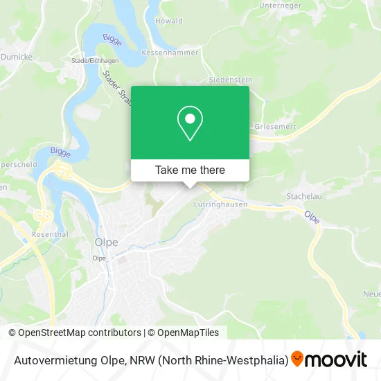 Карта Autovermietung Olpe