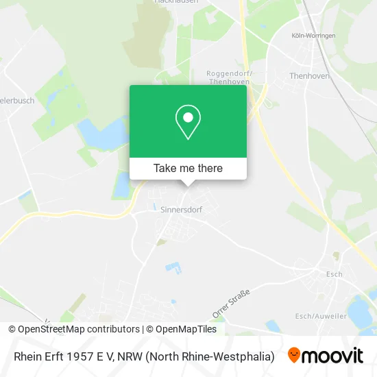 Карта Rhein Erft 1957 E V