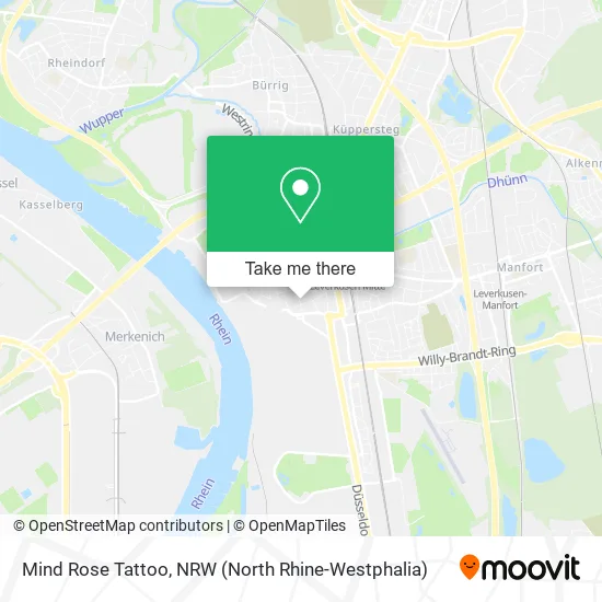 Mind Rose Tattoo map