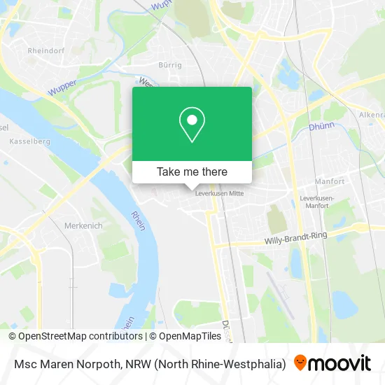 Карта Msc Maren Norpoth