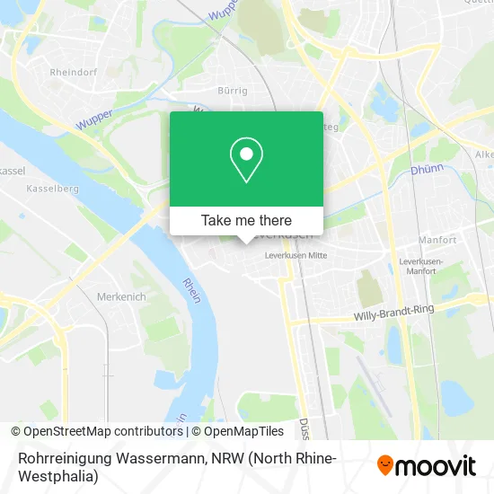 Rohrreinigung Wassermann map