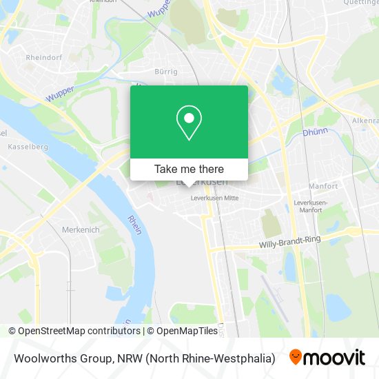 Woolworths Group map