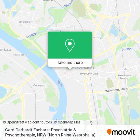 Gerd Derhardt Facharzt Psychiatrie & Psychotherapie map