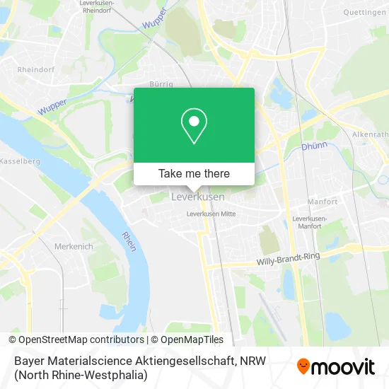 Карта Bayer Materialscience Aktiengesellschaft