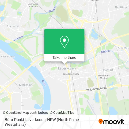 Карта Büro Punkt Leverkusen