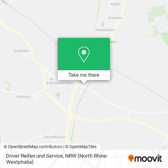 Driver Reifen und Service map