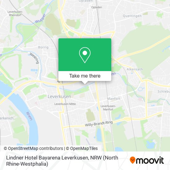 Lindner Hotel Bayarena Leverkusen map