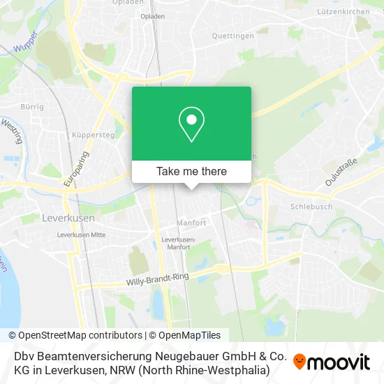 Dbv Beamtenversicherung Neugebauer GmbH & Co. KG in Leverkusen map