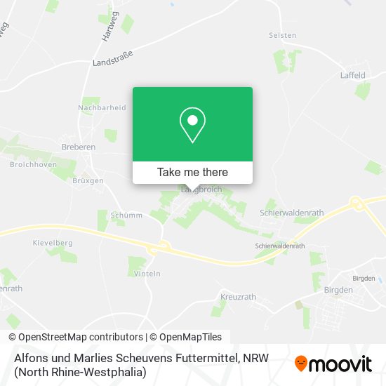 Alfons und Marlies Scheuvens Futtermittel map