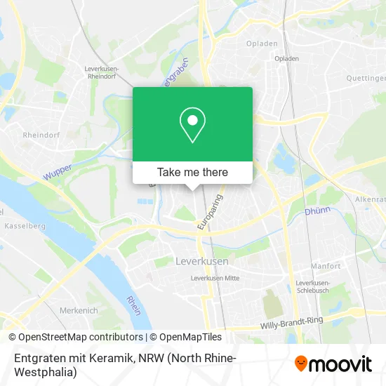 Карта Entgraten mit Keramik