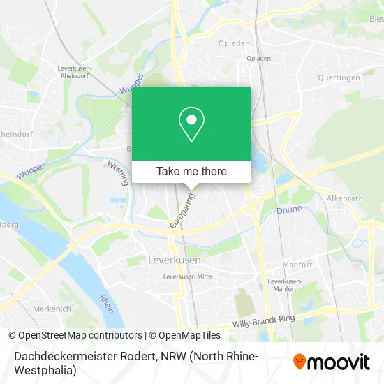 Карта Dachdeckermeister Rodert