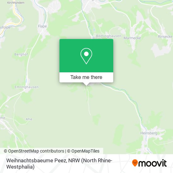 Weihnachtsbaeume Peez map