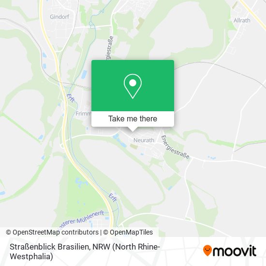 Straßenblick Brasilien map