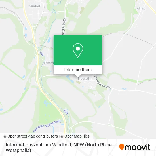 Карта Informationszentrum Windtest