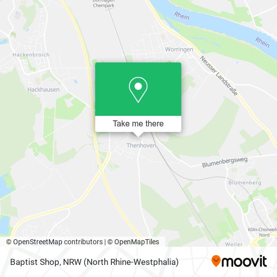 Baptist Shop map