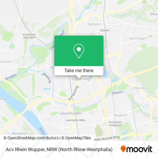 Карта Acv Rhein Wupper