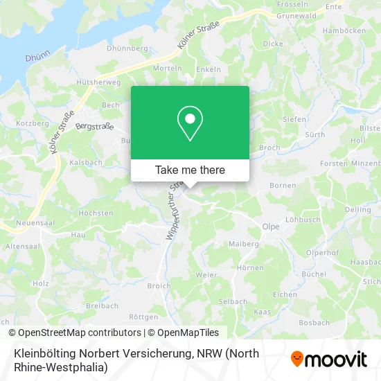 Карта Kleinbölting Norbert Versicherung