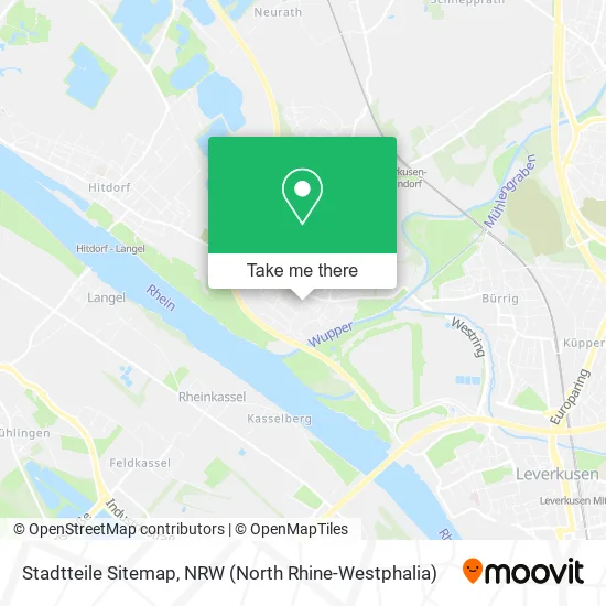 Stadtteile Sitemap map