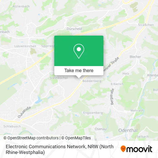 Карта Electronic Communications Network