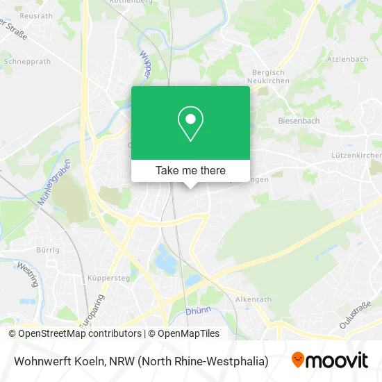 Карта Wohnwerft Koeln