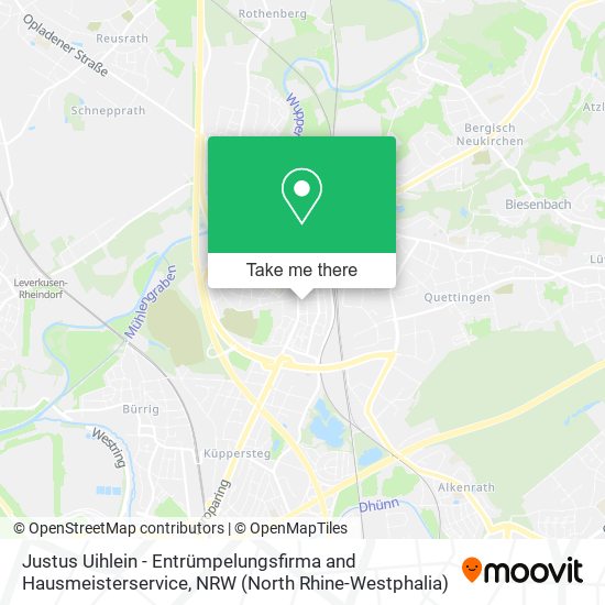 Justus Uihlein - Entrümpelungsfirma and Hausmeisterservice map