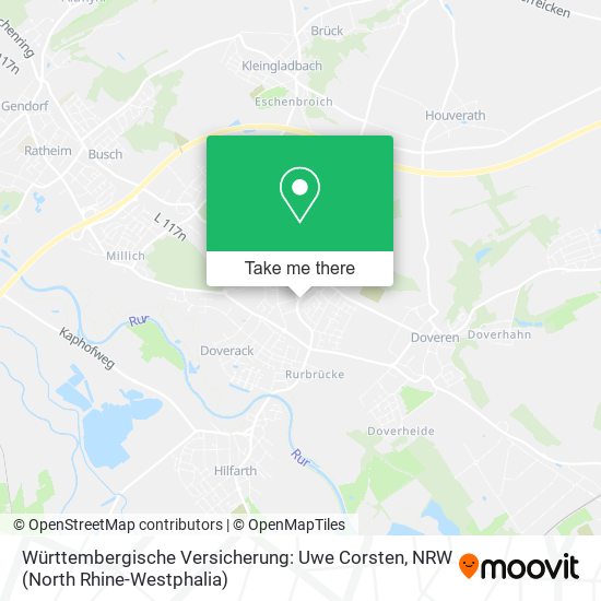 Württembergische Versicherung: Uwe Corsten map