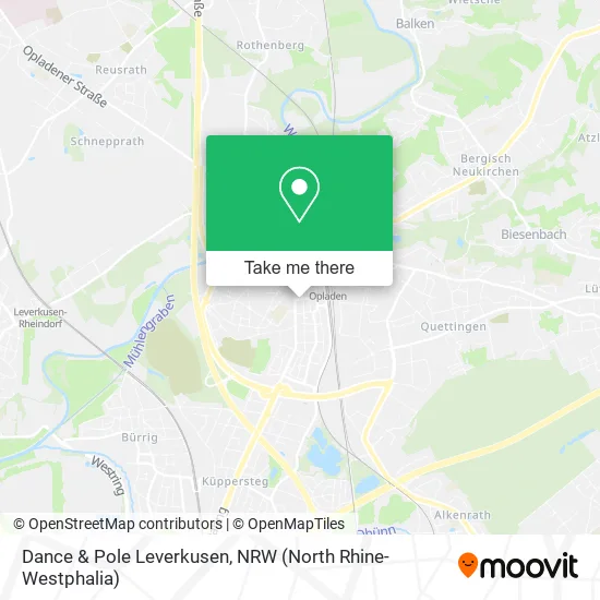 Карта Dance & Pole Leverkusen