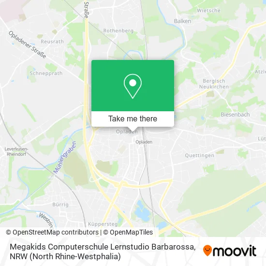 Карта Megakids Computerschule Lernstudio Barbarossa
