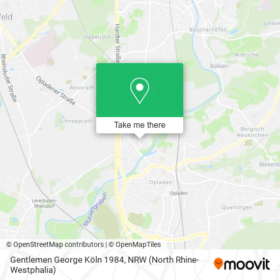 Карта Gentlemen George Köln 1984