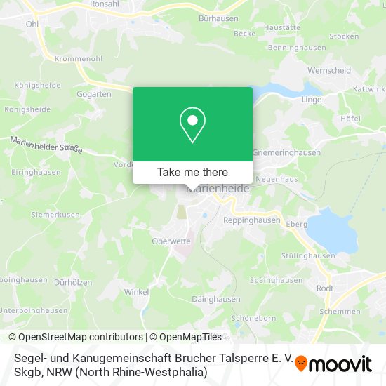 Segel- und Kanugemeinschaft Brucher Talsperre E. V. Skgb map