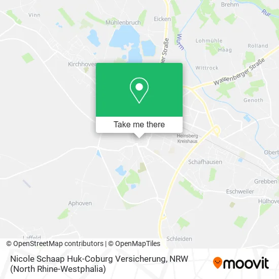Карта Nicole Schaap Huk-Coburg Versicherung