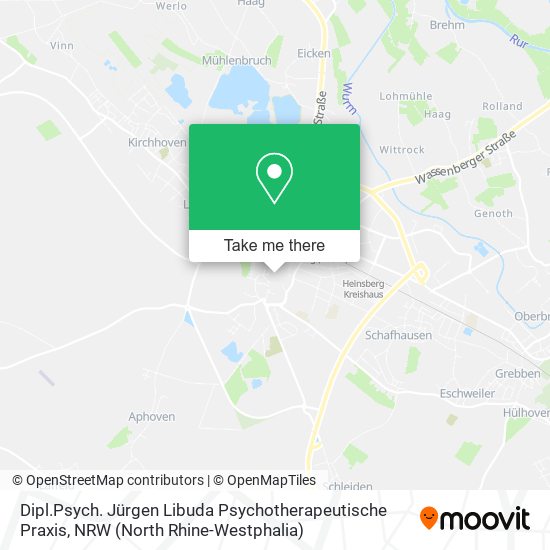 Dipl.Psych. Jürgen Libuda Psychotherapeutische Praxis map