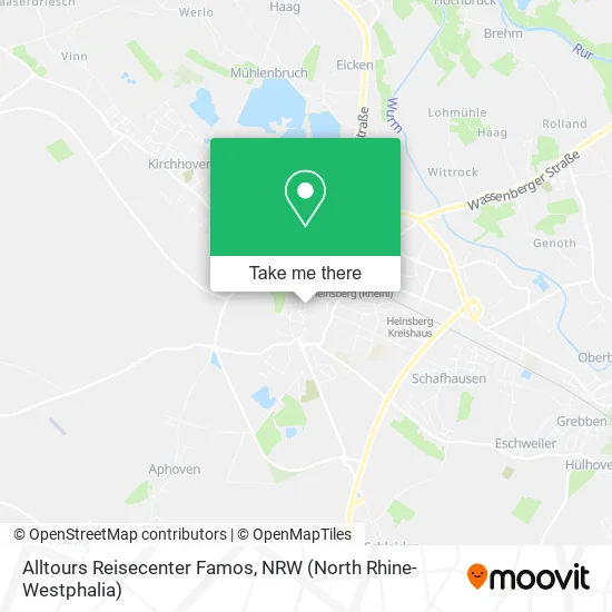 Alltours Reisecenter Famos map