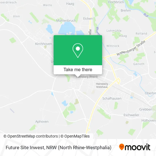 Карта Future Site Inwest