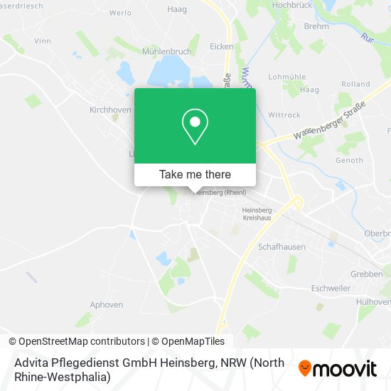 Advita Pflegedienst GmbH Heinsberg map
