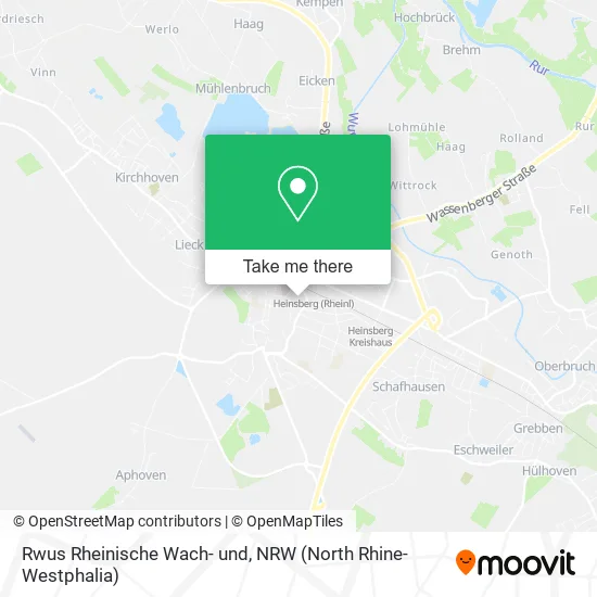 Rwus Rheinische Wach- und map