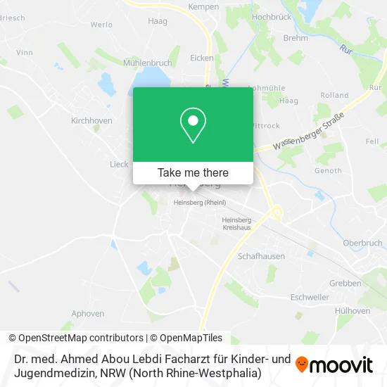 Dr. med. Ahmed Abou Lebdi Facharzt für Kinder- und Jugendmedizin map