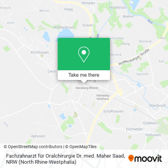 Fachzahnarzt für Oralchirurgie Dr. med. Maher Saad map