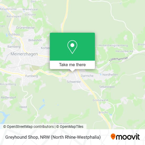 Greyhound Shop map