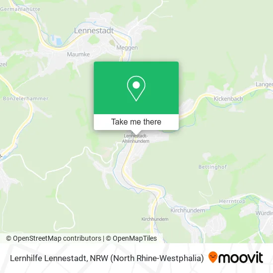 Карта Lernhilfe Lennestadt