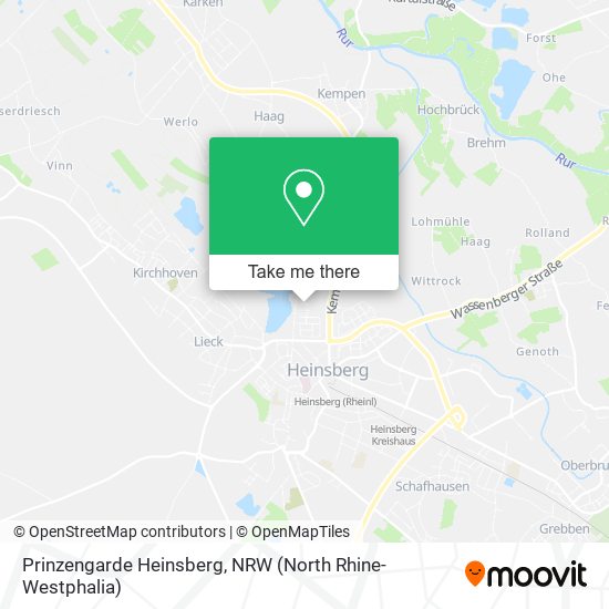 Карта Prinzengarde Heinsberg