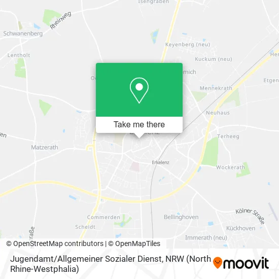 Карта Jugendamt / Allgemeiner Sozialer Dienst