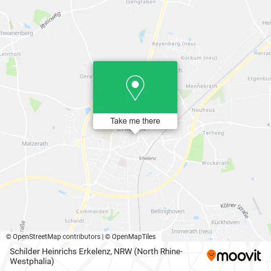 Schilder Heinrichs Erkelenz map