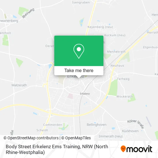 Карта Body Street Erkelenz Ems Training