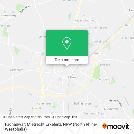 Fachanwalt Mietrecht Erkelenz map