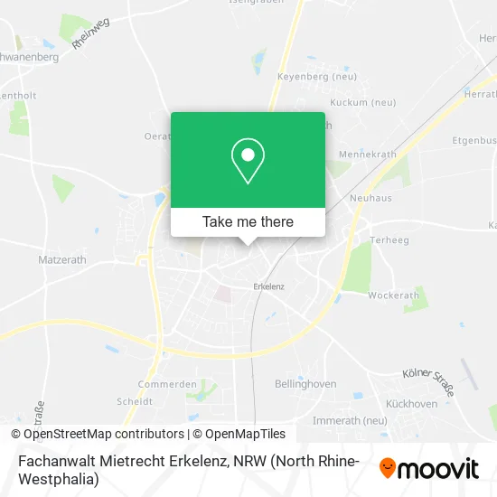 Fachanwalt Mietrecht Erkelenz map